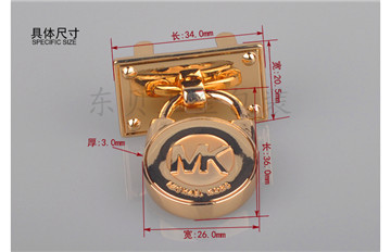 【【高档箱包】MK1#锁扣 锌合金制 36*26*3 美国MK1#箱包专用】价格,厂家,图片,五金配件包装,东莞市东贝实业投资-