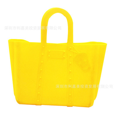 【厂家直供 环保硅胶购物袋 硅胶手提包 时尚购物袋批发】价格,厂家,图片,家用购物篮、袋、车,深圳市利嘉美投资发展-