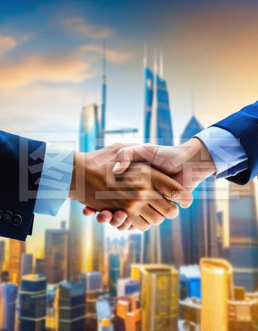 金融投资 握手背景