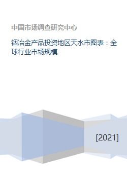 铟冶金产品投资地区天水市图表 全球行业市场规模